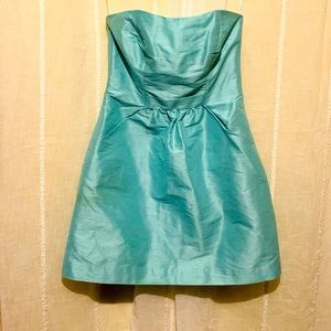 Alfred Sung Tiffany Blue mini dress with pockets.